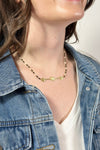 Axis Beaded Necklace Gold