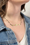 Axis Beaded Necklace Gold