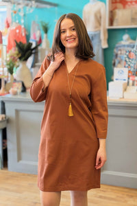 Bar + Tassel Pendant - Mustard