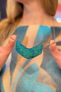 Painted Copper Necklace