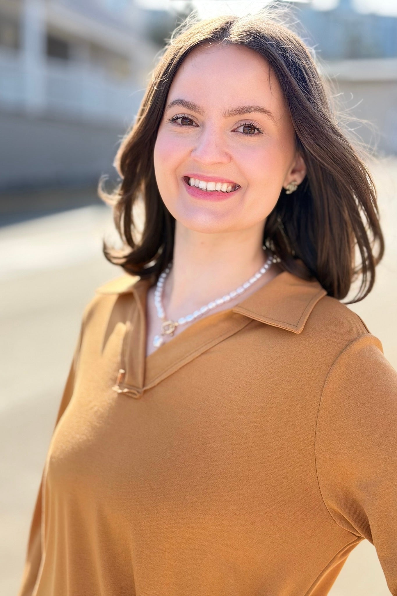 French Terry A Line Dress - Marigold