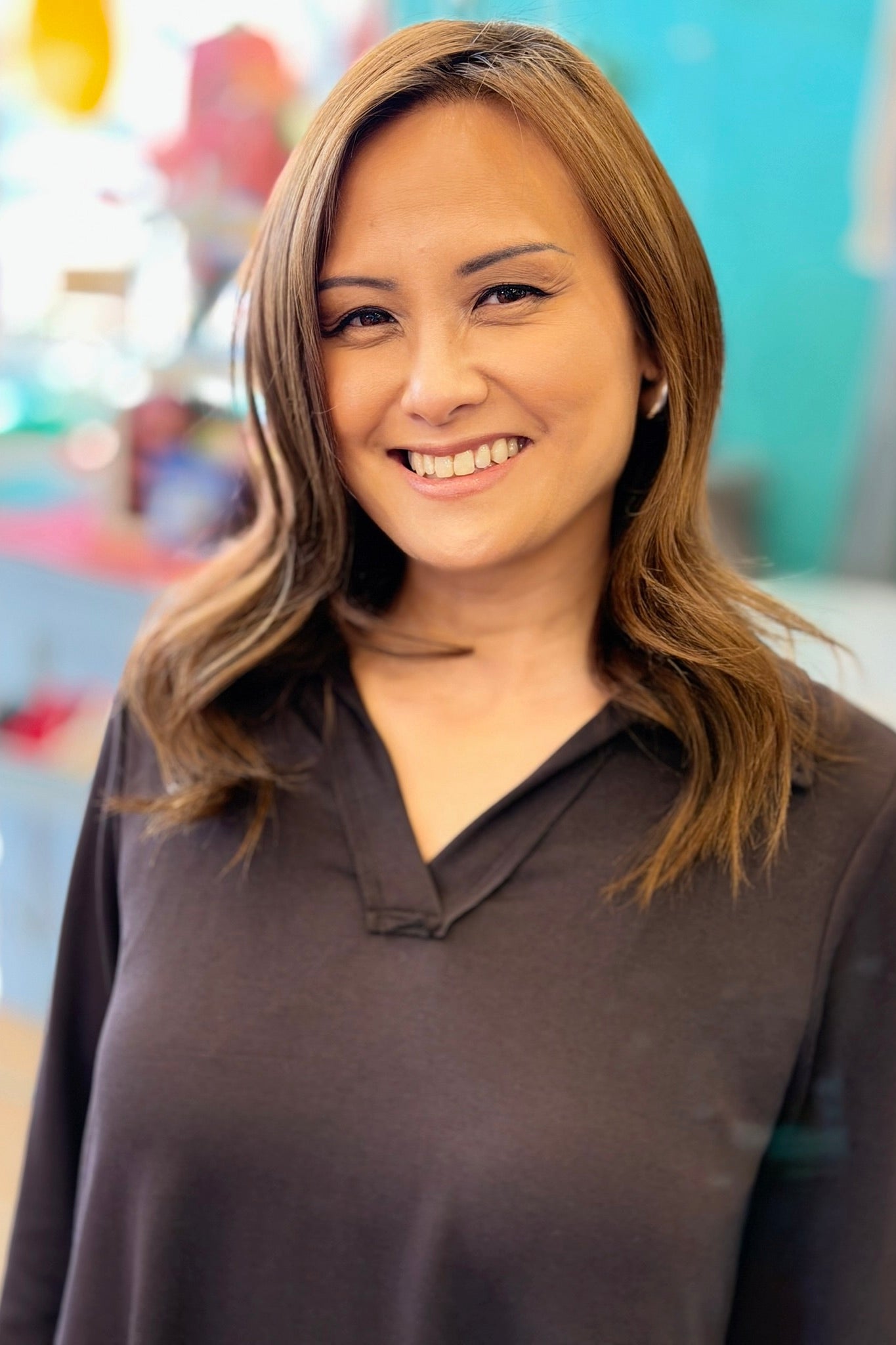 French Terry A Line Dress - Black