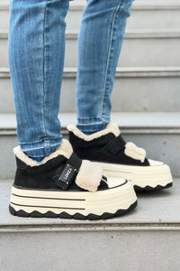 Glissane Wool & Suede - Black