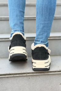 Glissane Wool & Suede - Black