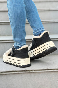Glissane Wool & Suede - Black