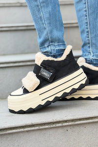 Glissane Wool & Suede - Black
