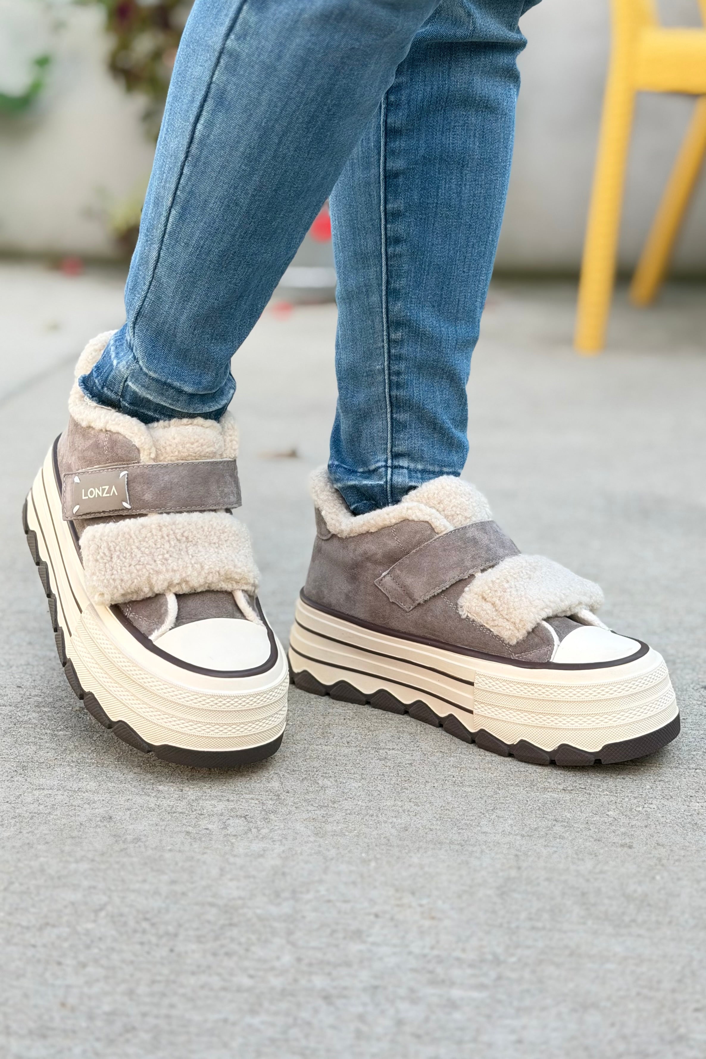 Glissane Wool & Suede - Grey