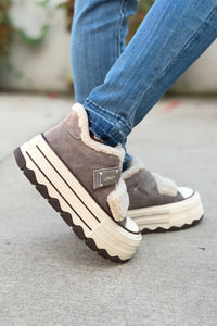Glissane Wool & Suede - Grey