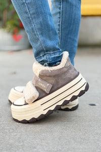 Glissane Wool & Suede - Grey