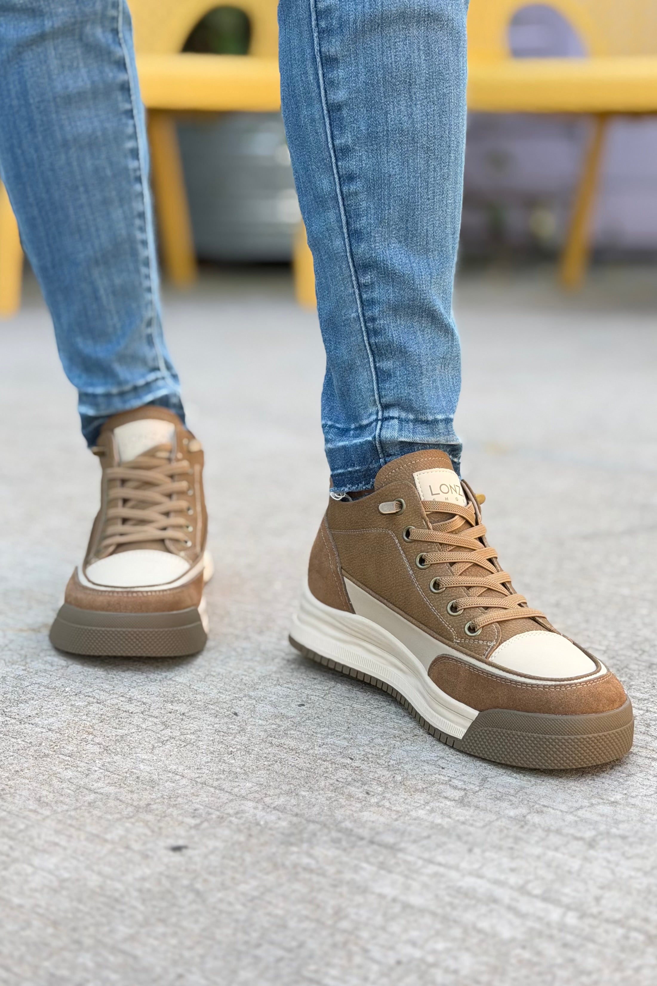Bris Leather Sneaker - Brown