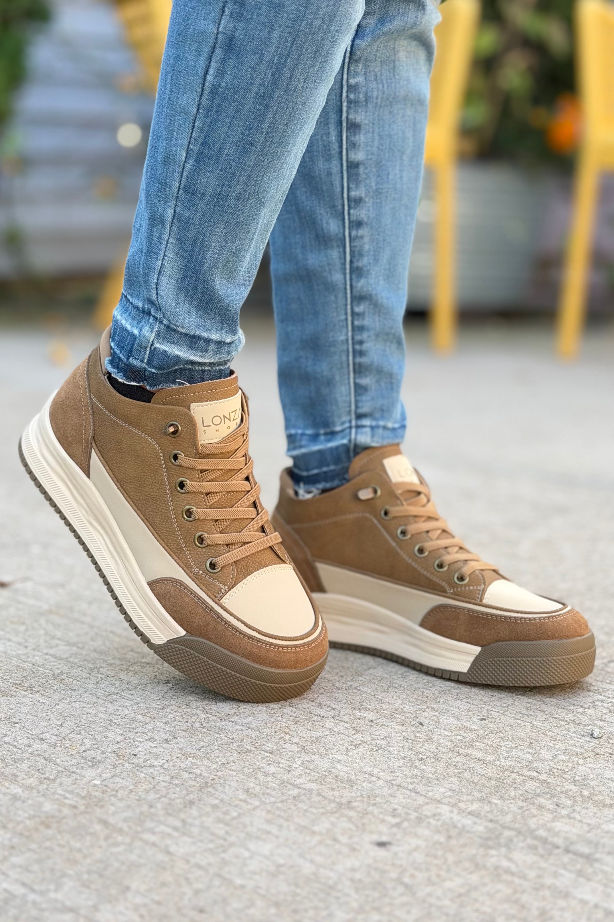 Bris Leather Sneaker - Brown