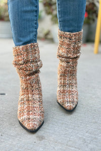 Letty Chai Tweed Slouch Boot