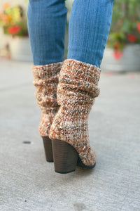 Letty Chai Tweed Slouch Boot
