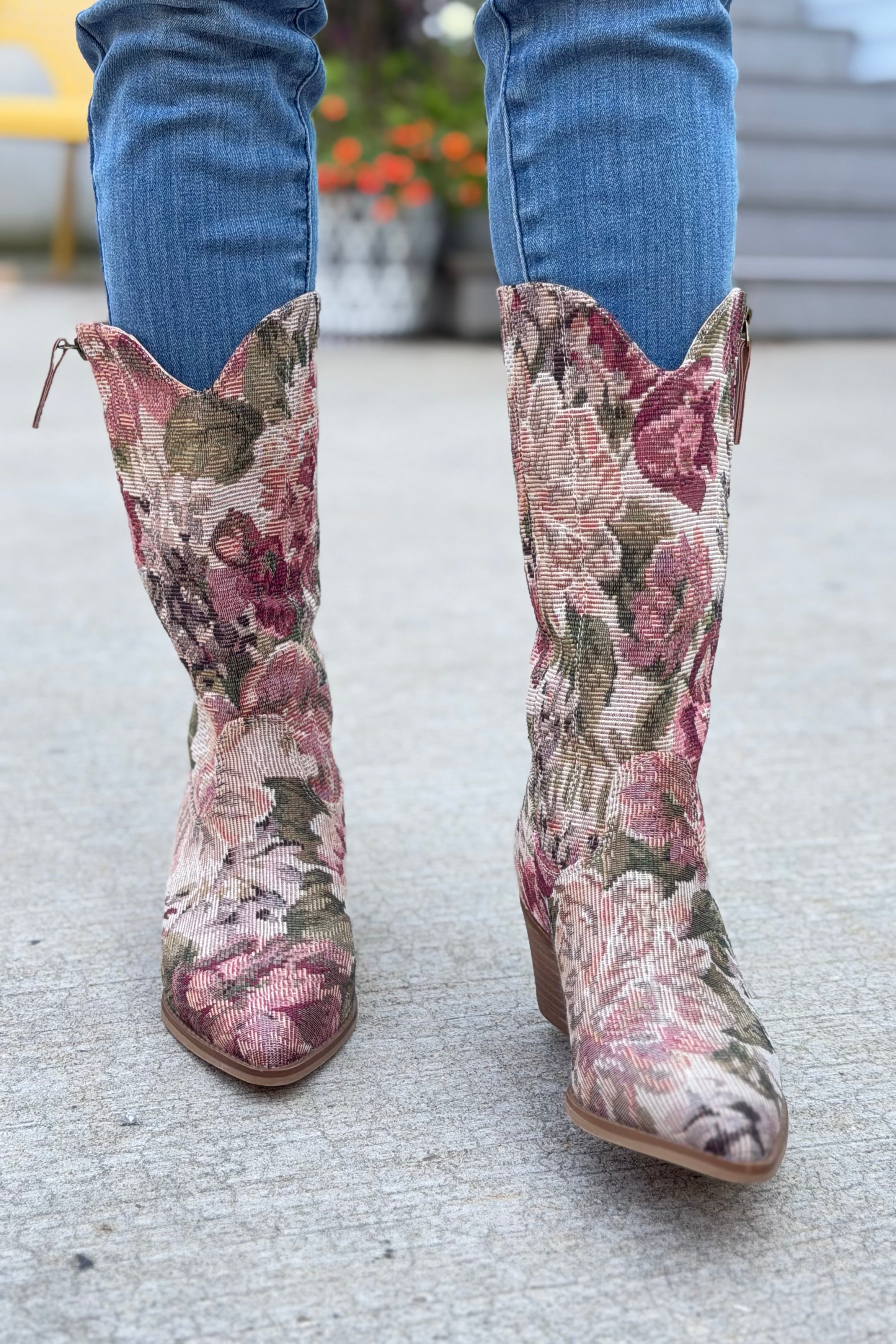 Brilee Tapestry Western Boot