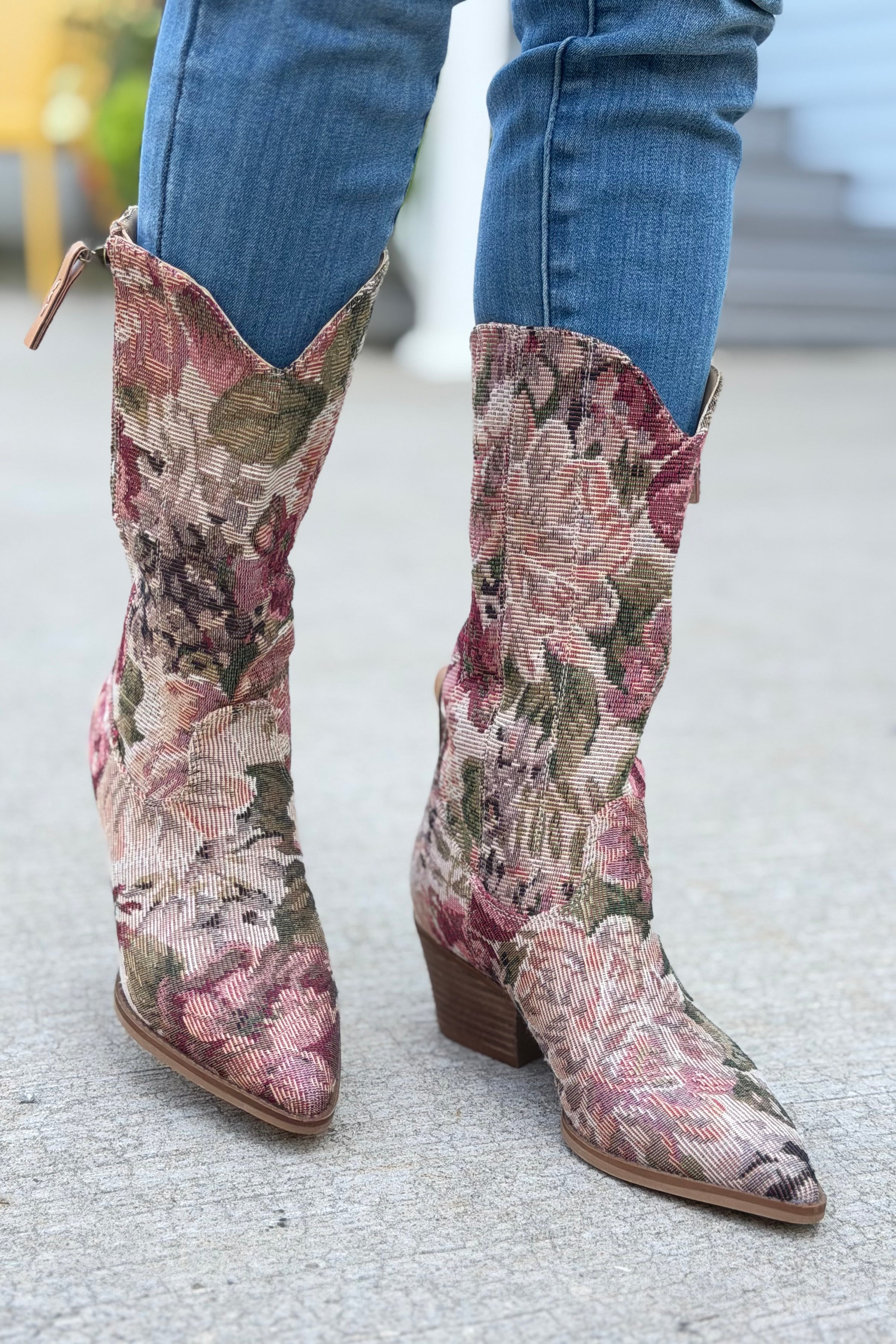 Brilee Tapestry Western Boot