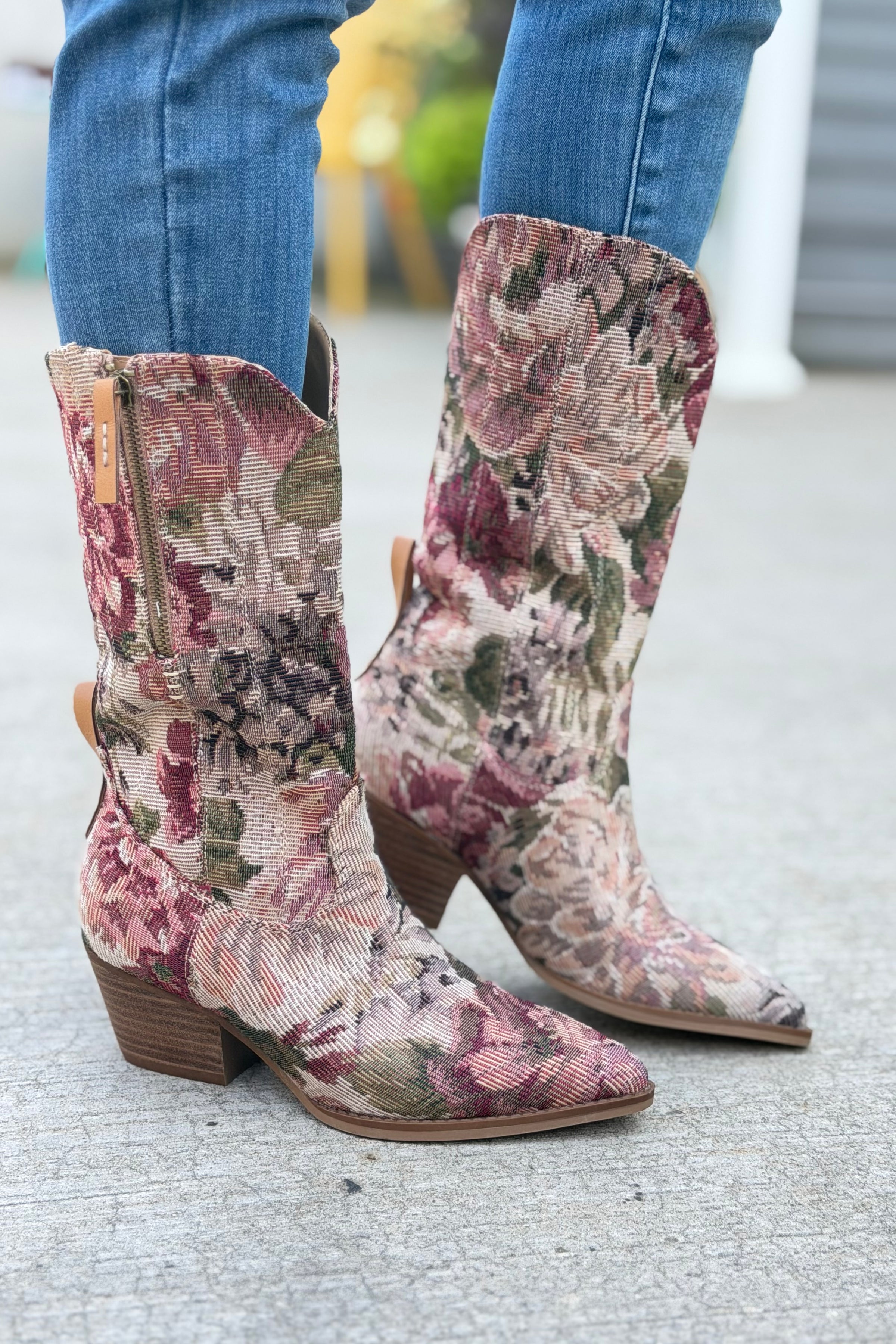 Brilee Tapestry Western Boot