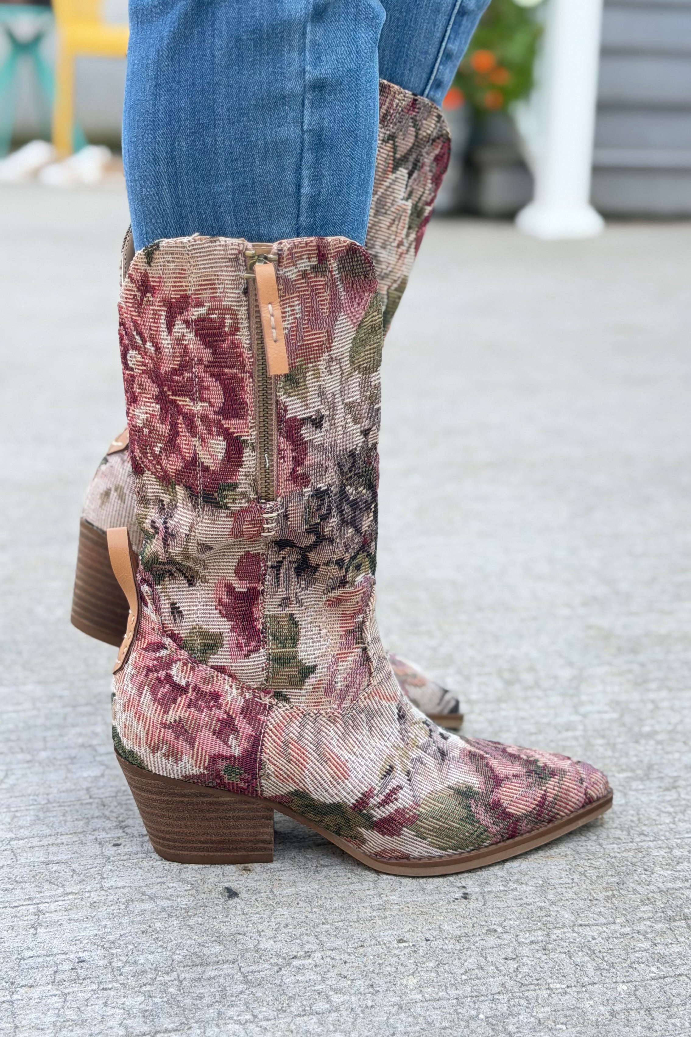 Brilee Tapestry Western Boot