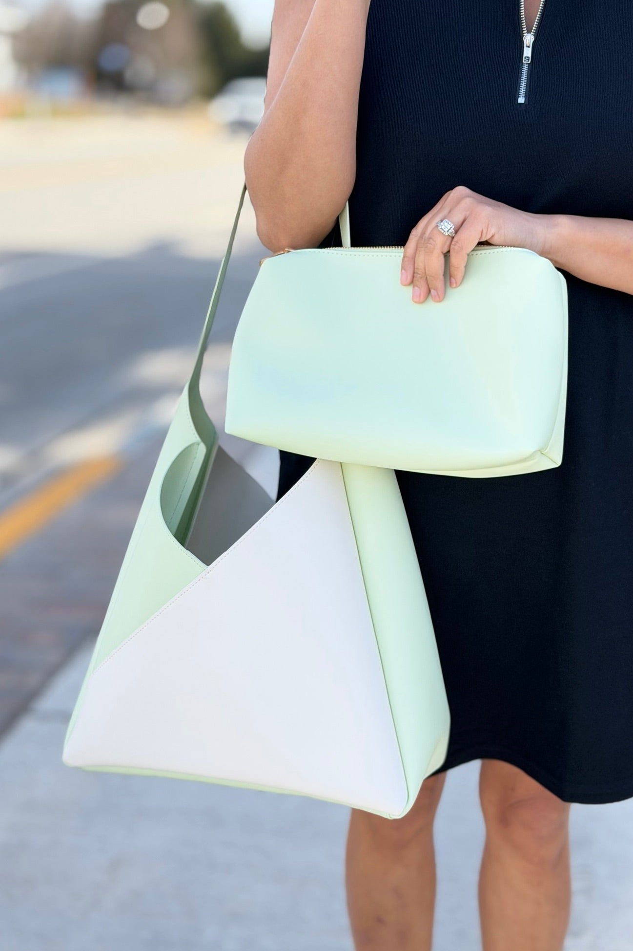 Frankie Hobo - Ivory Pistachio