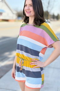 Soft Striped Romper - Multi