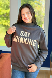 Drinking & Hungover Reversible Sweatshirt - Grey