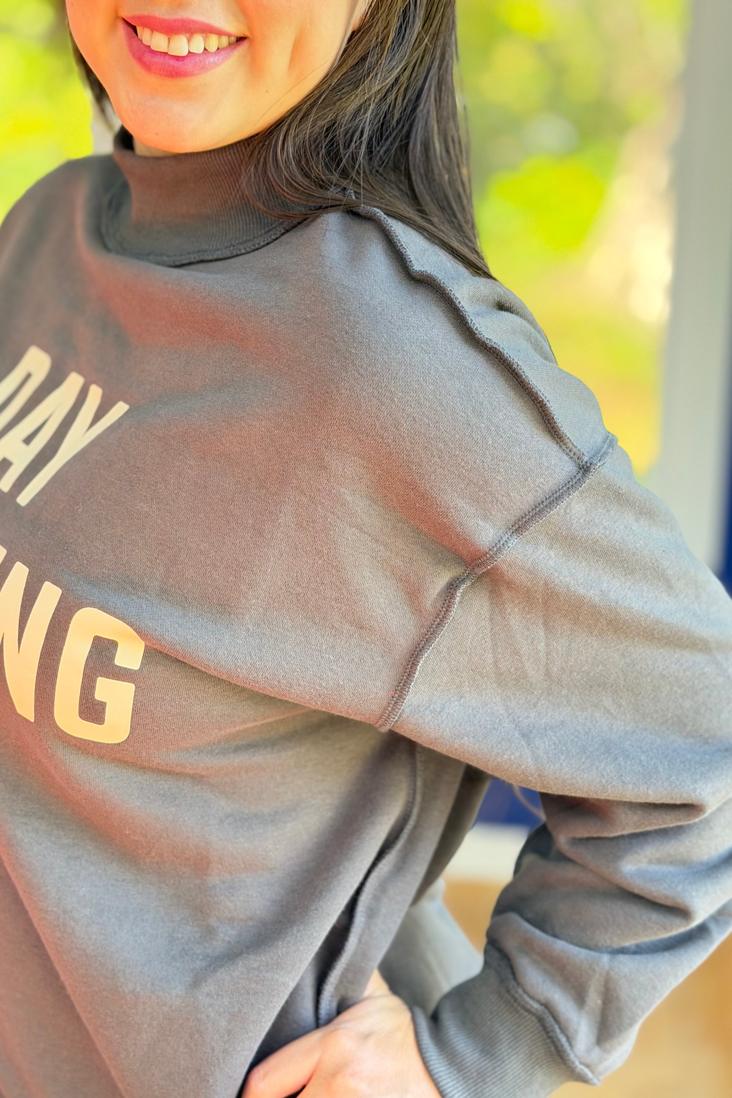 Drinking & Hungover Reversible Sweatshirt - Grey