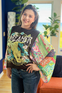 Graphic Boho Top - Dreamer