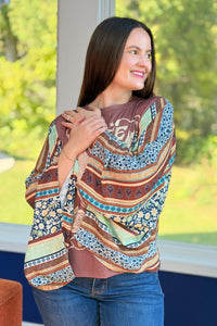 Graphic Boho Top - Free