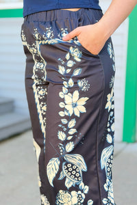 Vacation Plans Wide Leg Pants - Black