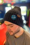 Sip Ribbed Knit Beanie - Navy