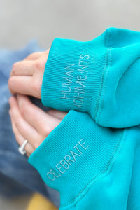 Everfleece Mock Neck Sweatshirt - Turquoise