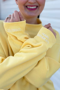 Everfleece Mock Neck Sweatshirt - Lemon