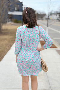 Long Sleeve Lizzy Dress - Summer Bloom