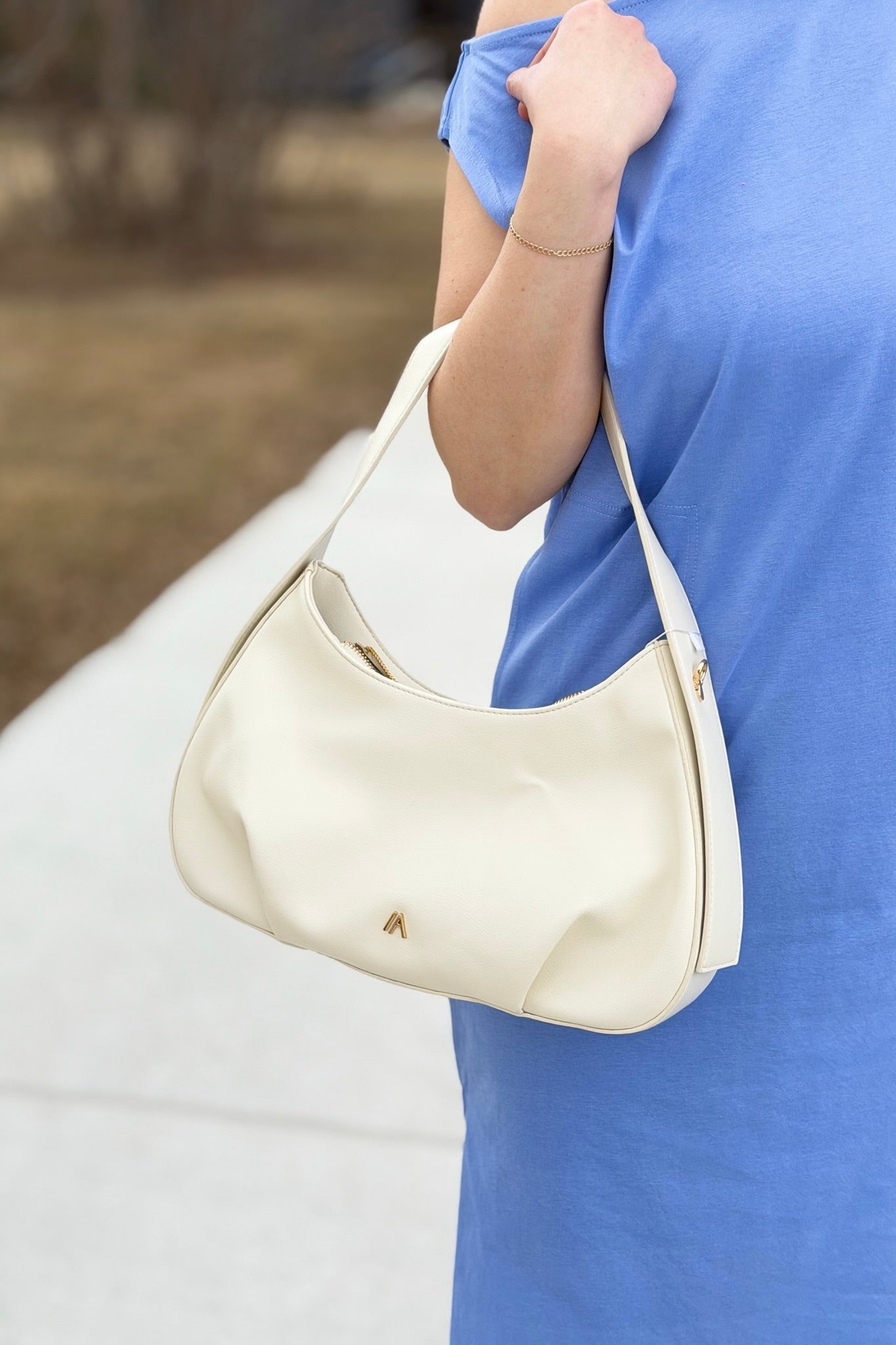 Ojai Crescent Shoulder Bag - Sand