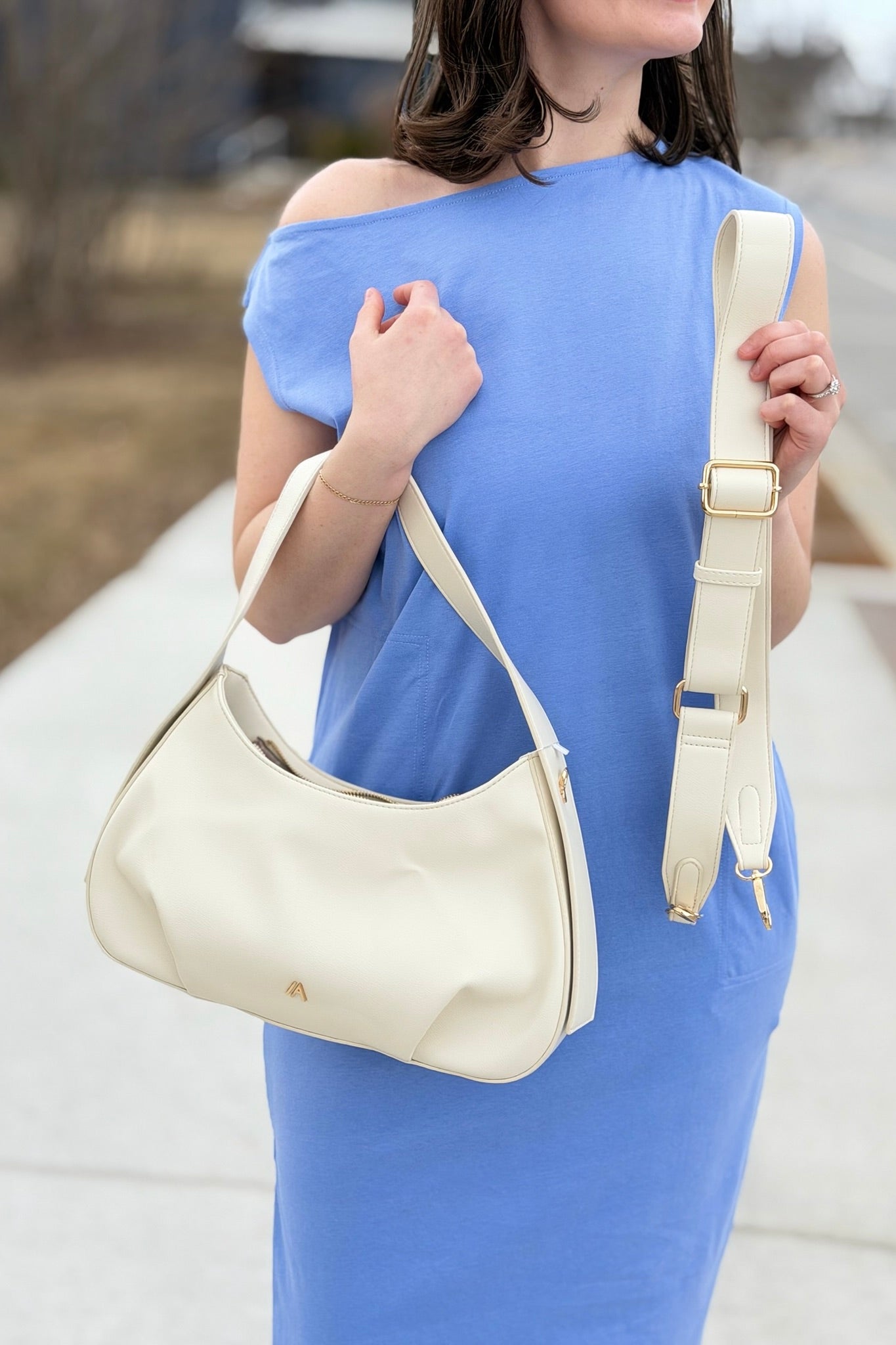 Ojai Crescent Shoulder Bag - Sand
