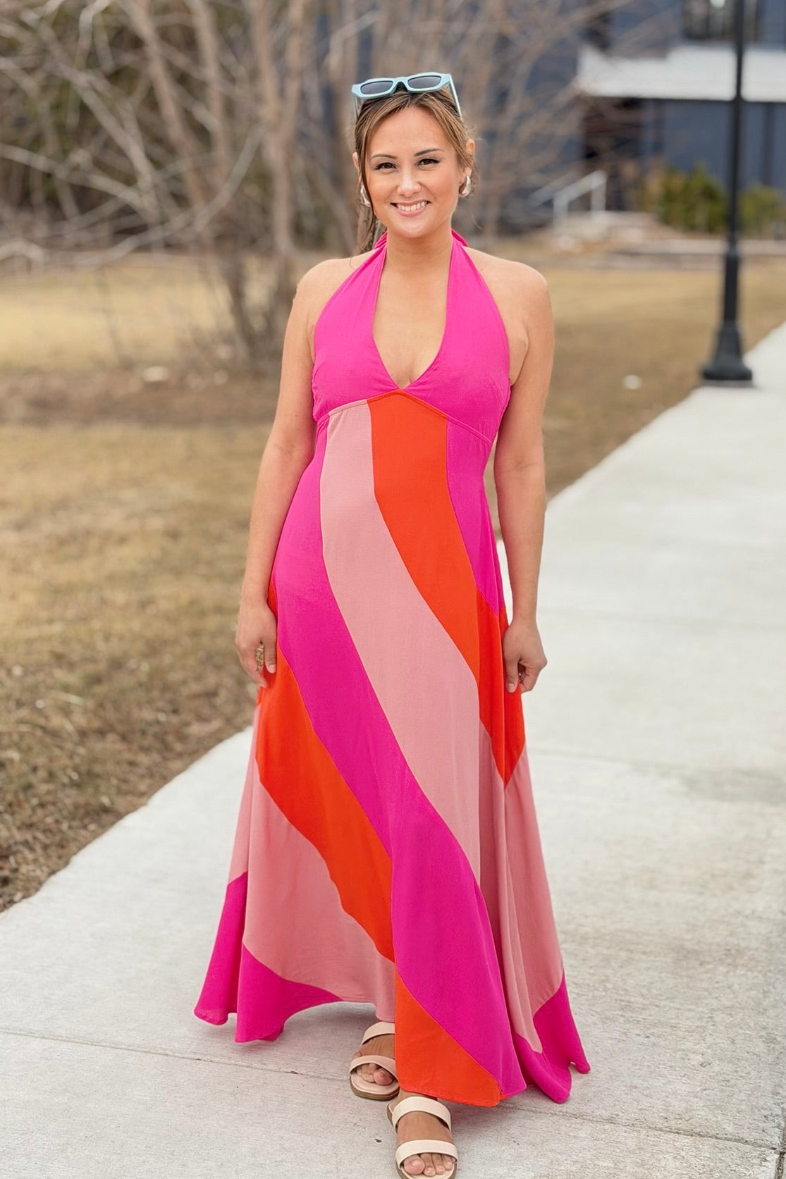 Gali Colorblock Maxi Dress