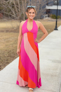 Gali Colorblock Maxi Dress
