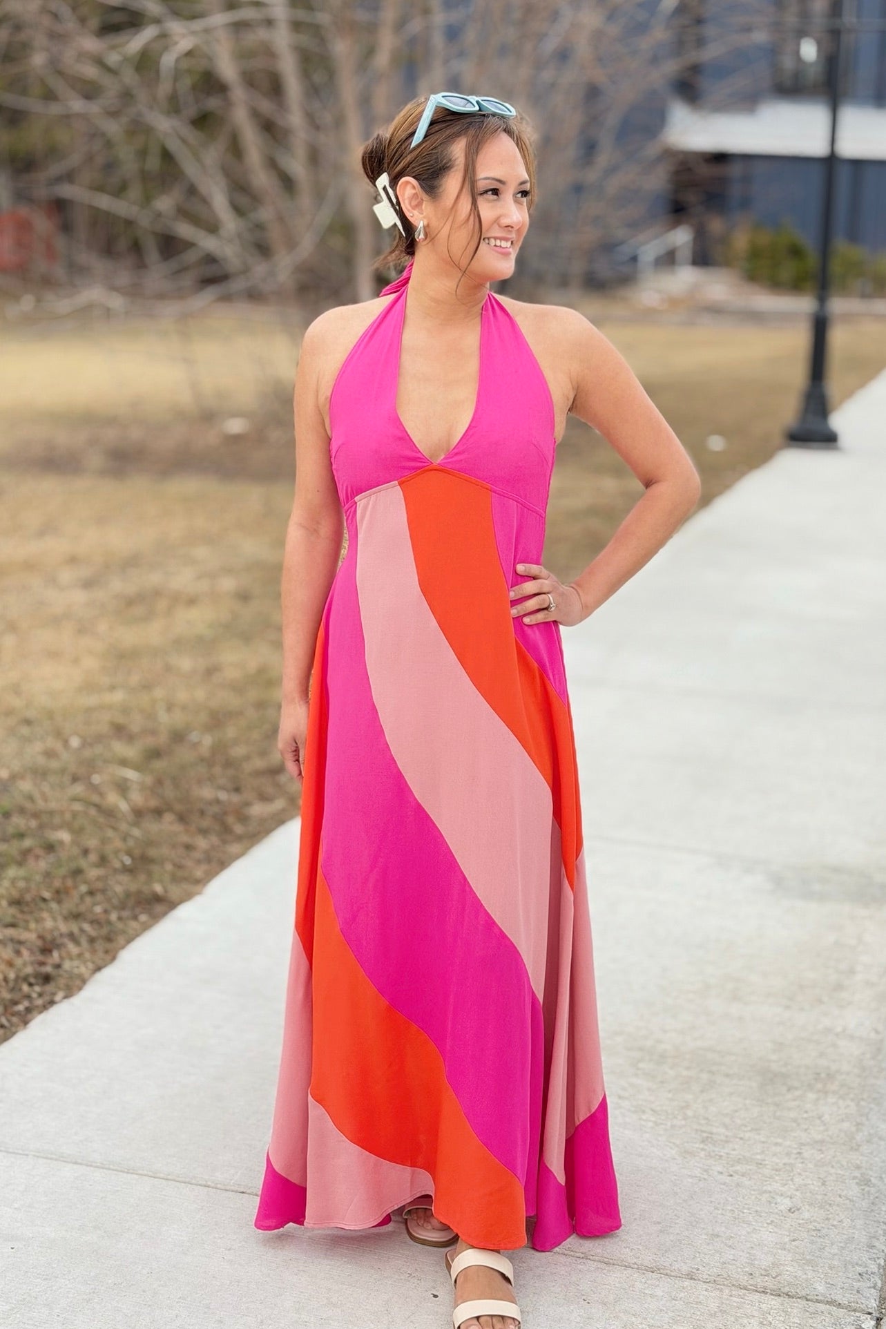 Gali Colorblock Maxi Dress