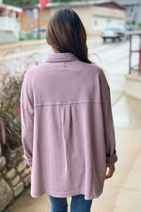 Washed Soft Button Up - Lavender