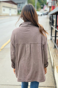 Washed Soft Button Up - Cocoa