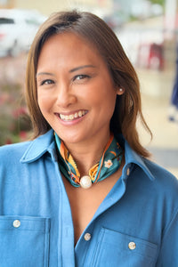 Pearl Magnetic Scarf - Teal