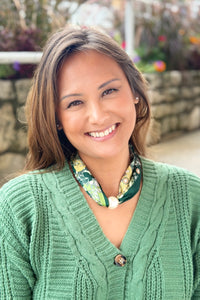 Pearl Magnetic Scarf - Olive