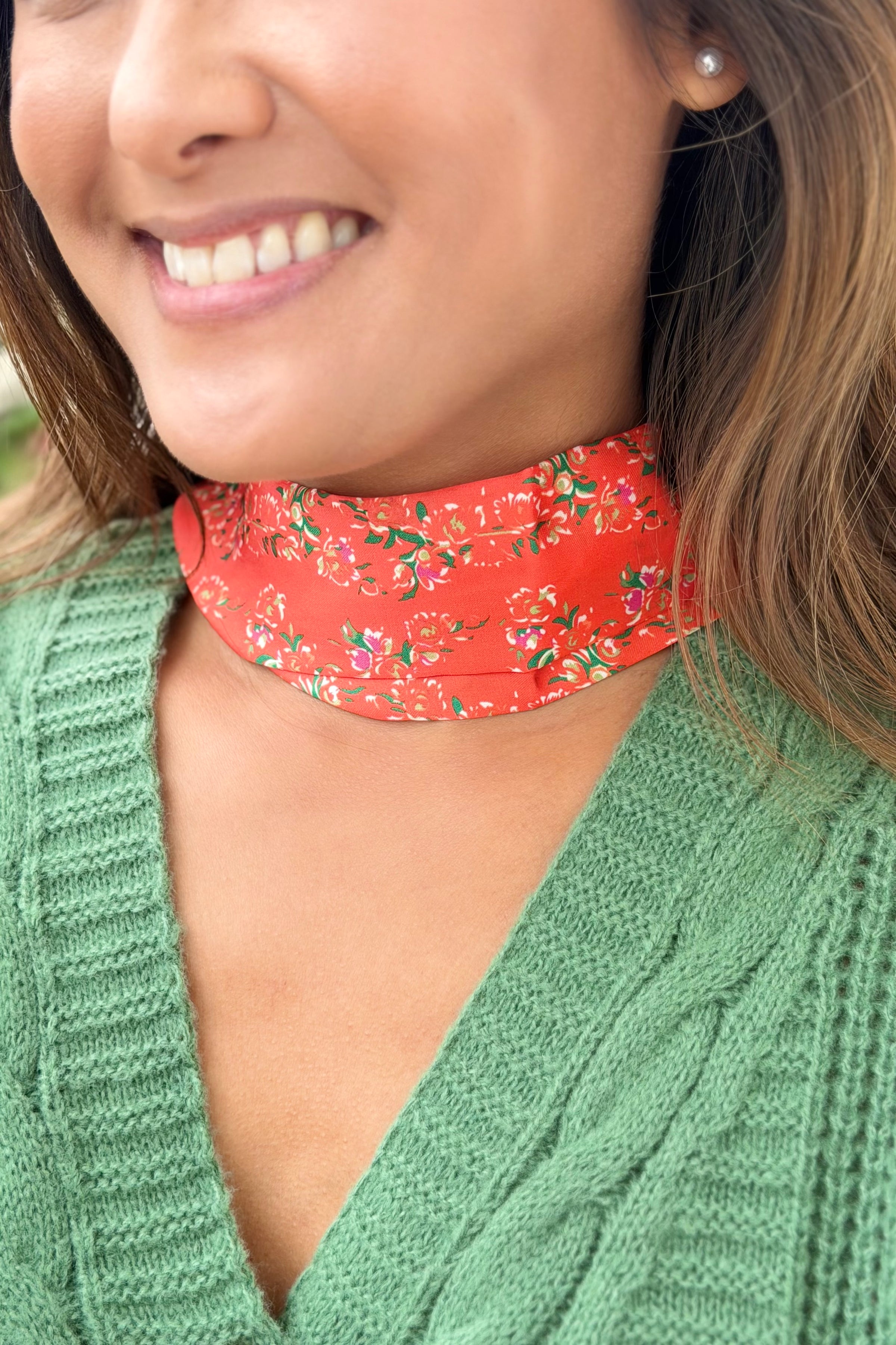 Scarf Pearl Clasp Necklace - Nine