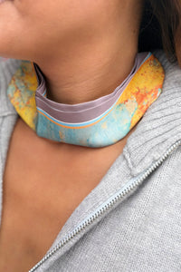 Magnetic Silk Scarf - Grey