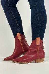 Free Reign Zip Bootie - Red