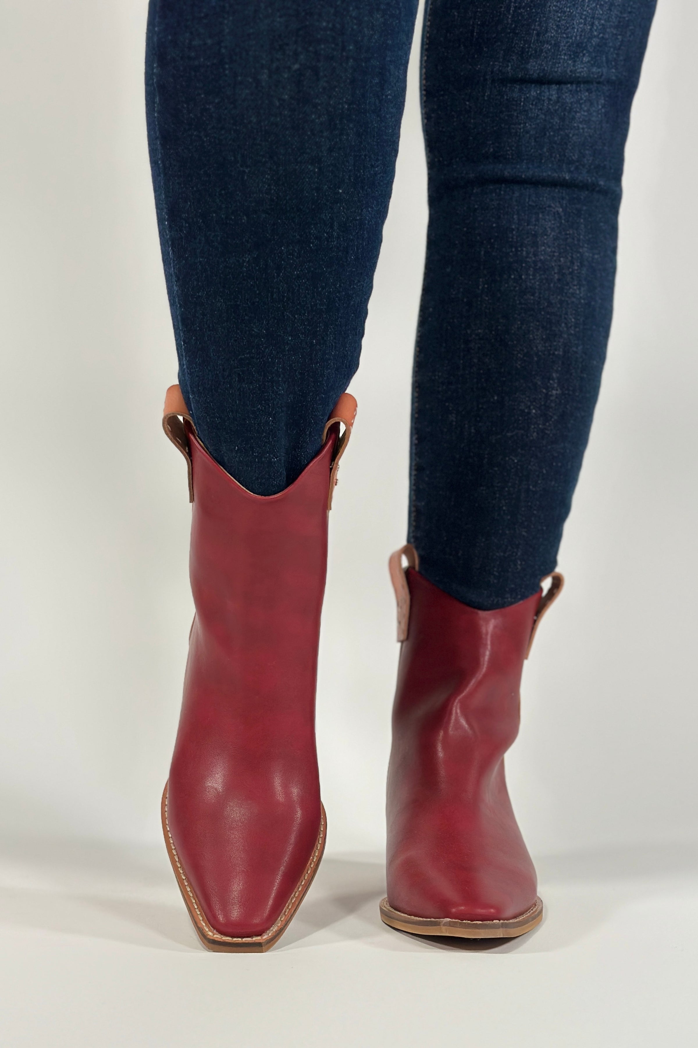 Free Reign Zip Bootie - Red