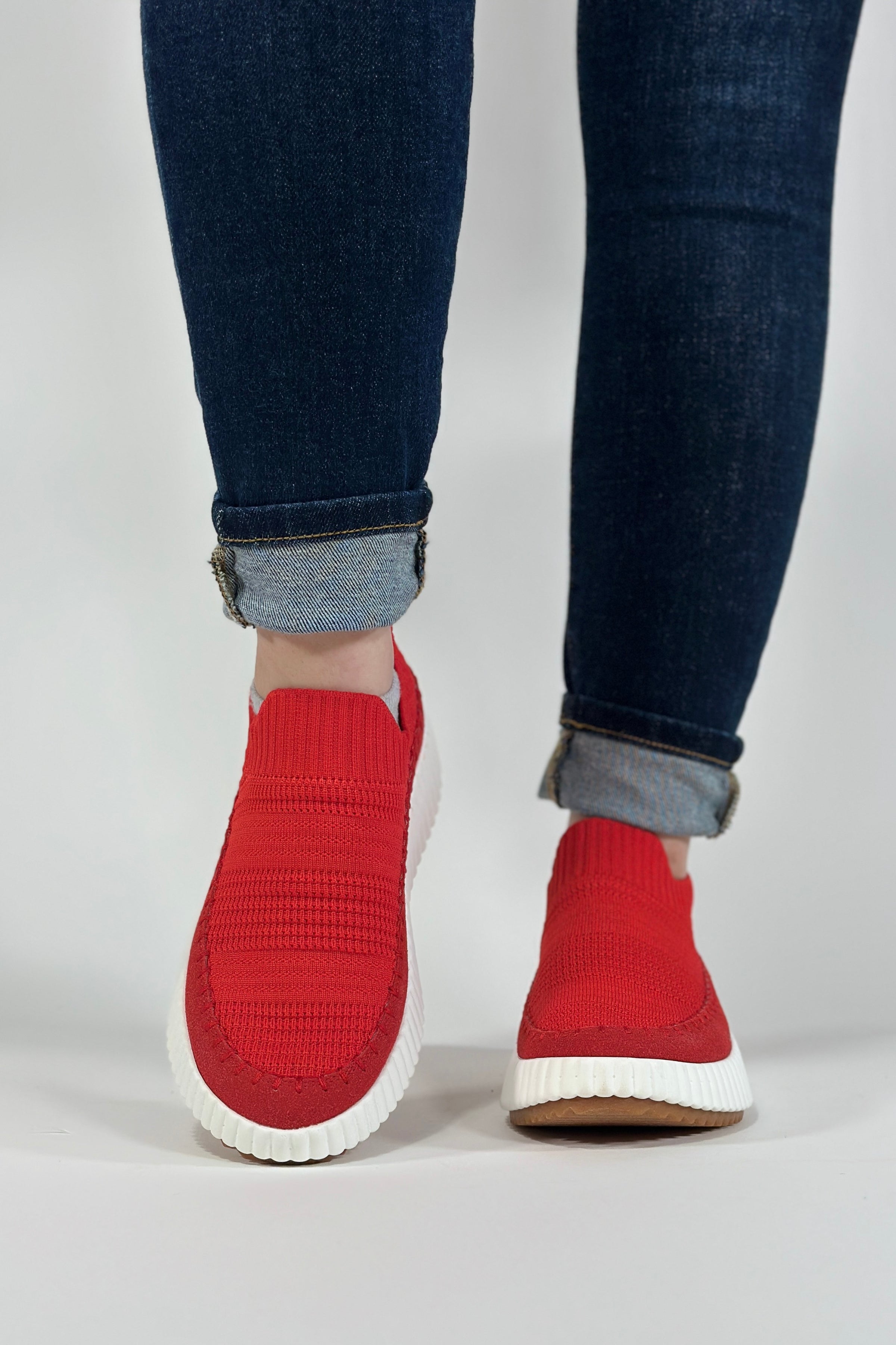 Delmar Slip On Sneaker - Red