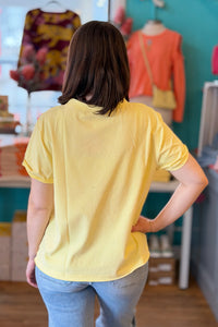 Mali Tee Raw Hem - Lemon