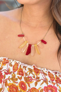 Multi Colored Transparent Necklace