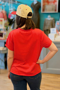 Mali Tee Raw Hem - Tomato