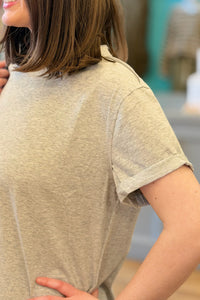 Mali Tee Raw Hem - Grey